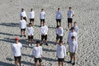 Satellite Scorpio Boys Varsity Tennis Spring 20-21 team photo.
