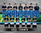 Swansboro Pirates Boys Varsity Tennis Spring 20-21 team photo.