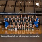 Prescott Badgers Boys Varsity Volleyball Spring 25-26 team photo.