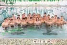 Kelly Walsh Trojans Boys Varsity Swimming Winter 19-20 team photo.