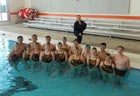 Artesia Bulldogs Boys Varsity Swimming Winter 19-20 team photo.
