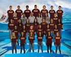 Belen Eagles Boys Varsity Swimming Winter 19-20 team photo.