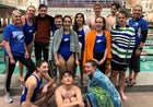 Bosque Bobcats Boys Varsity Swimming Winter 19-20 team photo.