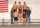 Valencia Jaguars Boys Varsity Swimming Winter 19-20 team photo.
