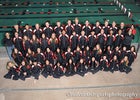 Albuquerque Academy Chargers Boys Varsity Swimming Winter 19-20 team photo.