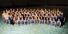 Layton Lancers Boys Varsity Swimming Winter 19-20 team photo.