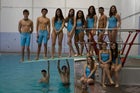 Del Norte Knights Boys Varsity Swimming Winter 19-20 team photo.