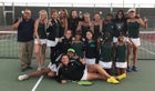 Long Beach Poly Jackrabbits Girls Varsity Tennis Fall 17-18 team photo.