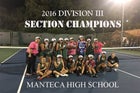 Manteca Buffaloes Girls Varsity Tennis Fall 17-18 team photo.