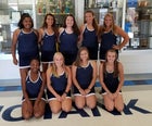 Pasquotank County Panthers Girls Varsity Tennis Fall 17-18 team photo.