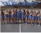 Maiden Blue Devils Girls Varsity Tennis Fall 17-18 team photo.