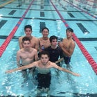 West Mesa Mustangs Boys Varsity Swimming Winter 15-16 team photo.