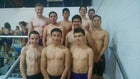 Miyamura Patriots Boys Varsity Swimming Winter 15-16 team photo.