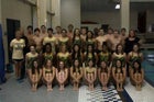 Central Tigers Boys Varsity Swimming Winter 15-16 team photo.
