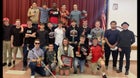 Currituck County Knights Boys Varsity Wrestling Winter 22-23 team photo.