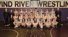 Wind River Cougars Boys Varsity Wrestling Winter 22-23 team photo.