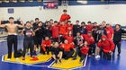 McLane Highlanders Boys Varsity Wrestling Winter 22-23 team photo.