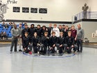 Wheeling Central Catholic Maroon Knights Boys Varsity Wrestling Winter 22-23 team photo.