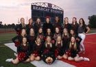 Mena Bearcats Co-ed Varsity Cheer Fall 19-20 team photo.