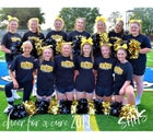 Sloan-Hendrix Greyhounds Co-ed Varsity Cheer Fall 19-20 team photo.