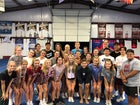 Siloam Springs Panthers Co-ed Varsity Cheer Fall 19-20 team photo.