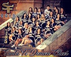 Santa Fe Demons Co-ed Varsity Cheer Fall 19-20 team photo.