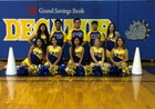 Decatur Bulldogs Co-ed Varsity Cheer Fall 19-20 team photo.