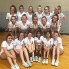 Gentry Pioneers Co-ed Varsity Cheer Fall 19-20 team photo.
