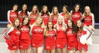 Atkins Red Devils Co-ed Varsity Cheer Fall 19-20 team photo.