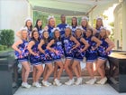 Parkers Chapel Trojans Co-ed Varsity Cheer Fall 19-20 team photo.