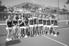Laguna Beach Breakers Girls Varsity Tennis Fall 14-15 team photo.