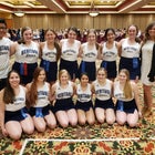 Rogers Heritage War Eagles Co-ed Varsity Dance Team Winter 19-20 team photo.