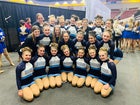 Har-Ber Wildcats Co-ed Varsity Dance Team Winter 19-20 team photo.