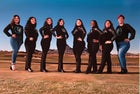 Organ Mountain Knights Co-ed Varsity Dance Team Winter 19-20 team photo.