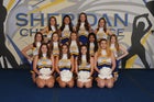 Sheridan Yellowjackets Co-ed Varsity Dance Team Winter 19-20 team photo.