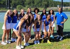 Garner Trojans Girls Varsity Tennis Fall 23-24 team photo.
