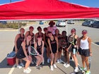 West Cabarrus Wolverines Girls Varsity Tennis Fall 23-24 team photo.