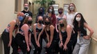 Sandia Prep Sundevils Girls Varsity Swimming Winter 21-22 team photo.