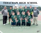 Tehachapi Warriors Boys Varsity Tennis Spring 14-15 team photo.