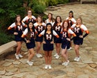 Rogers Heritage War Eagles Co-ed Varsity Dance Team Winter 15-16 team photo.