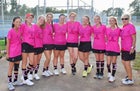 Clinton Red Devils Girls Varsity Tennis Fall 18-19 team photo.