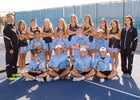 East Thunderbirds Girls Varsity Tennis Fall 18-19 team photo.