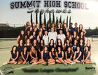 Summit SkyHawks Girls Varsity Tennis Fall 18-19 team photo.