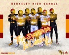 Berkeley Yellowjackets Boys Varsity Football Fall 19-20 team photo.