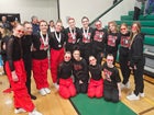 Hillcrest Knights Co-ed Varsity Dance Team Winter 23-24 team photo.