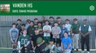 Vanden Vikings Boys Varsity Tennis Spring 25-26 team photo.