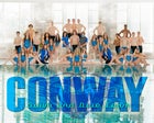 Conway Wampus Cats Boys Varsity Swimming Winter 16-17 team photo.