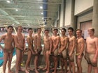Cibola Cougars Boys Varsity Swimming Winter 16-17 team photo.