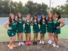 North Moore Mustangs Girls Varsity Tennis Fall 21-22 team photo.