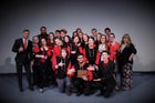 Chadron Cardinals Co-ed Varsity Speech Winter 15-16 team photo.